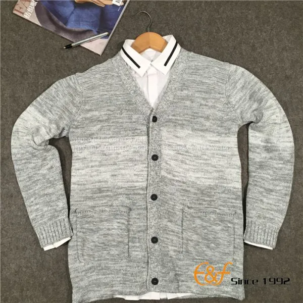 2016 Fashion Two Colour Design Men Cardigan Sweater