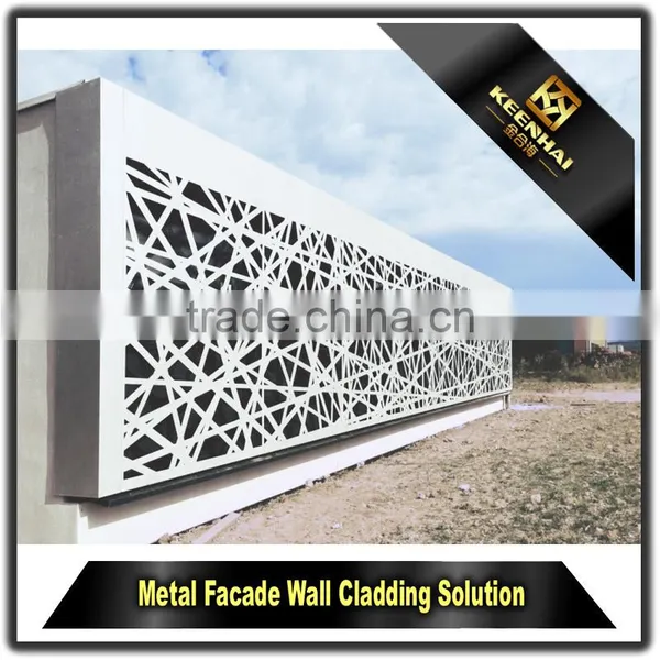Decorative Curtain Wall Aluminum Perforated Metal Sheet Fence for Building photo-3