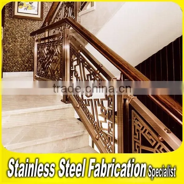 Interior Prefab Art Handrail Aluminum Indoor Decorative Railing photo-2