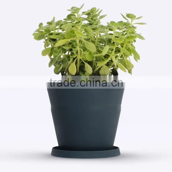 Foldable Silicon Rubber Flower Pot photo-5