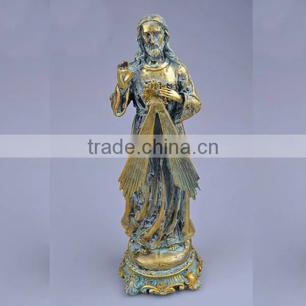 Religious Act Church Decoration Antique Bronze Catholic Jesus Statue photo-2