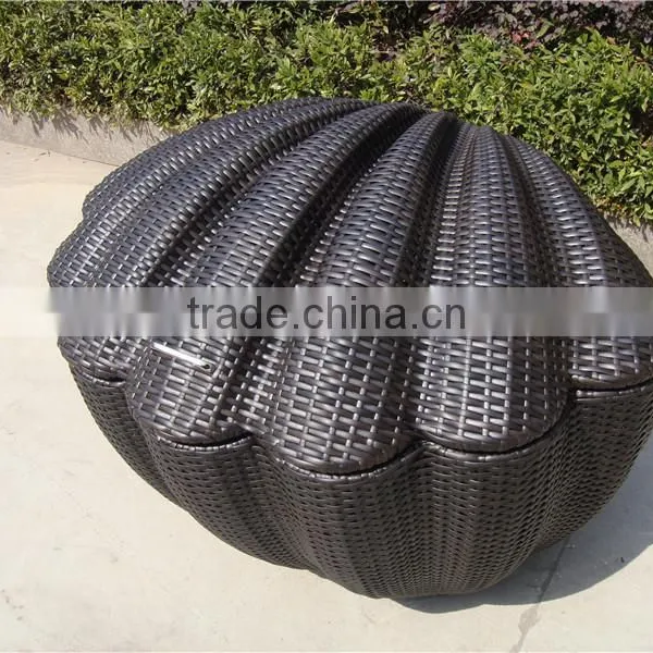Shell Shape Outdoor Furniture Rattan Storage Boxs photo-6