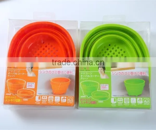 Silicone Garbage Bucket Fashion Sundries Basket Waste Basket photo-3