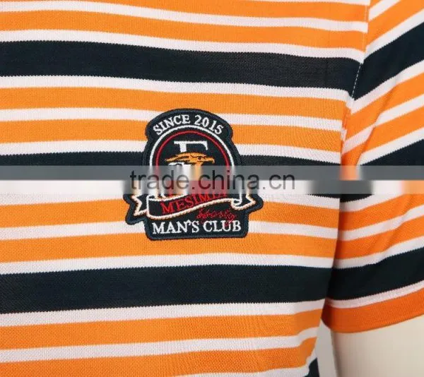 100%cotton Custom Striped t Shirt photo-3