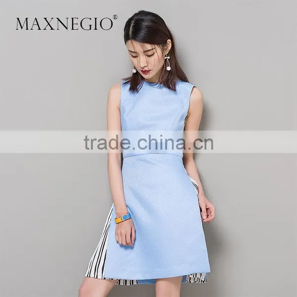 2017 New Fashion Elegant Ladies Casual Midi Dress Plus Size Women Dresses Summer photo-2