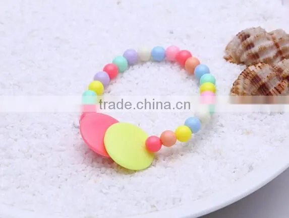 Zm35069a Fashion Jewelry Plastic Bead Necklace and Bracelet Set Accessories for Kids photo-2