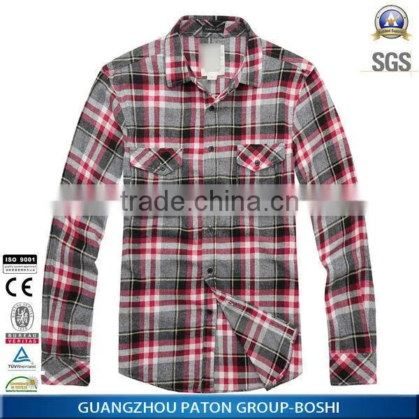 Wholesale Clothing Latest Men's Plaid Casual Shirts Of Pictures With Good Price photo-4