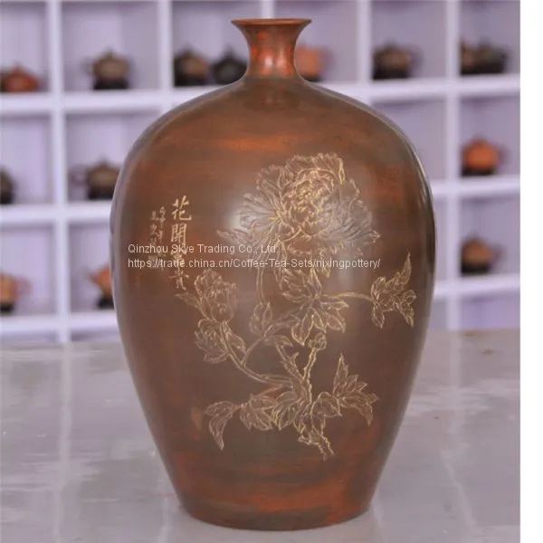 Large Floor Vase Hand Painting Ceramic China Artwork Vase