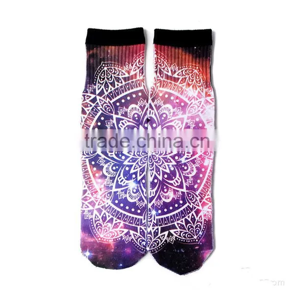 2015 3 d Picture High Quality Printed Socks