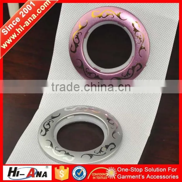 Hi-ana Curtain1Cooperate With Brand Companies Decorative Plastic Curtain Eyelet photo-2