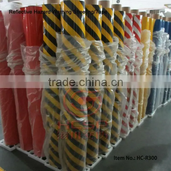 Reflective Hazard Warning Sheeting/Tape Quality Engineering Grade Striped Reflective Marking Tapes photo-5