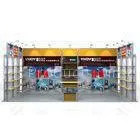 Fabric Background Exhibition Booth Displays , 10x20ft Booth For Trade Show