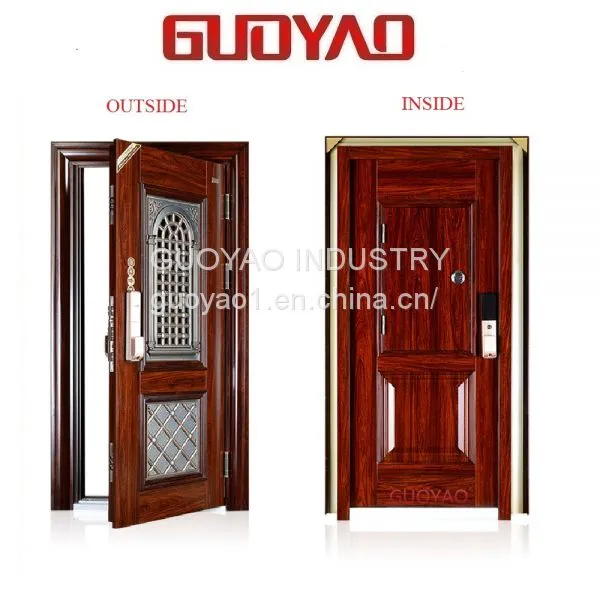 China Top Cheap Price Steel Security Door Main Entrance Door New Design/Best Selling Steel Security Door photo-4