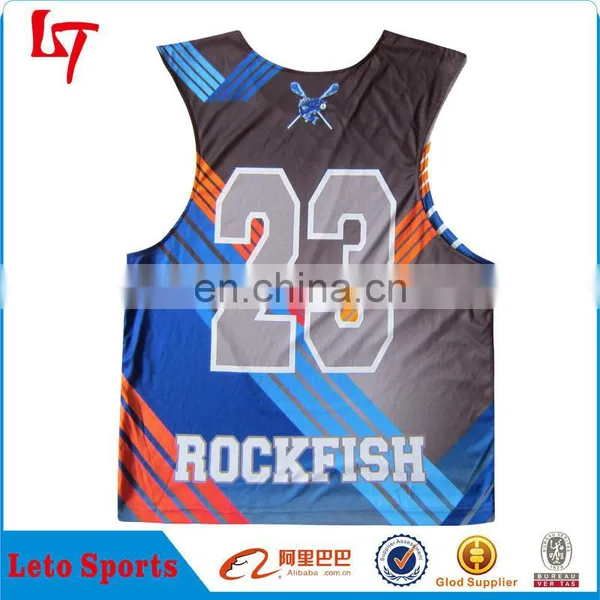 Athletic Kinetic Design Sublimation Custom Reversible Lacrosse/ Custom Senior Lacrosse Pinny photo-6