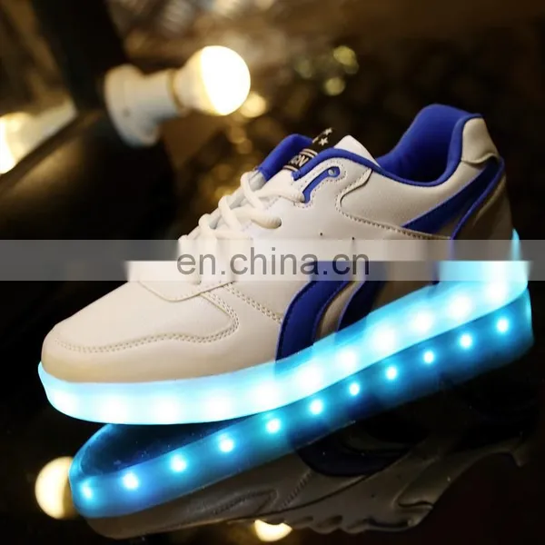 Wholesale Latest Fashion Night Club Shoes for Men Rechargeable Light Up LED Shoes Sneakers photo-3