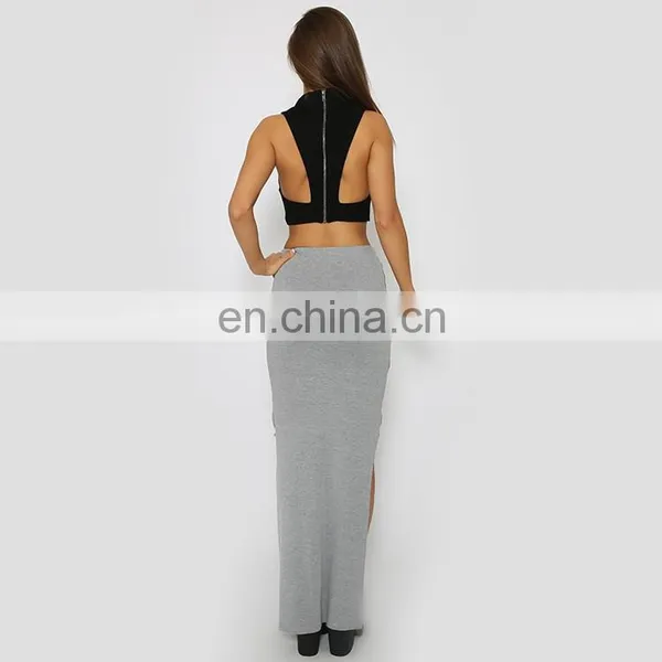 Women Clotheses New Fashion Women Long Skirt in Grey photo-3