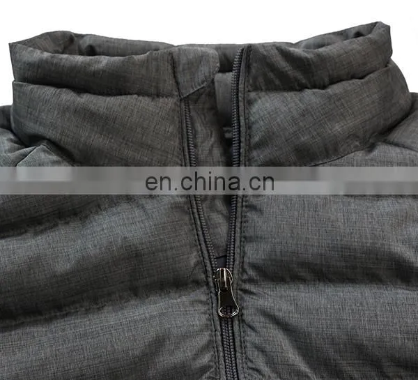 Men's OEM High Quality Soft Shell Padded Jacket , Grey Color Winter Jacket With Padding . photo-4