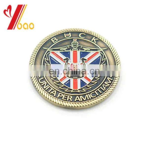 Custom Design Metal Coins Plated Gold With Gift Box photo-5
