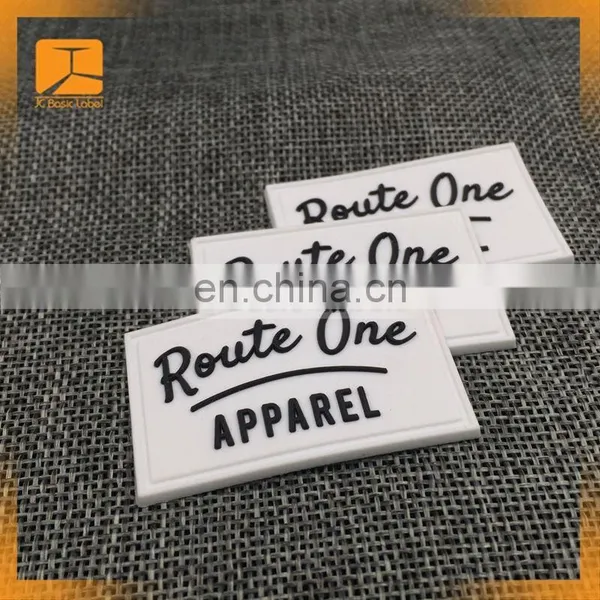 Small Mini Custom Embossed 3D Rubber Badge Silicon Patch for Shoes photo-3