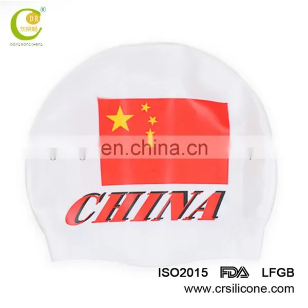 Customized Logo 100% Silicone Swimming Cap With Adult and Kid Size photo-3