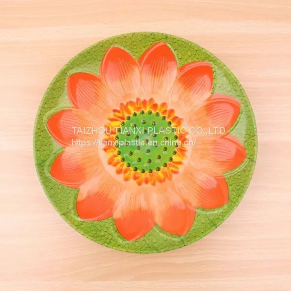 TX07 PLASTIC 3D SUNFLOWER PLATE IML PLATE FOOD TRAY CHEAP PLATE BEAUTIFUL PLATE photo-2