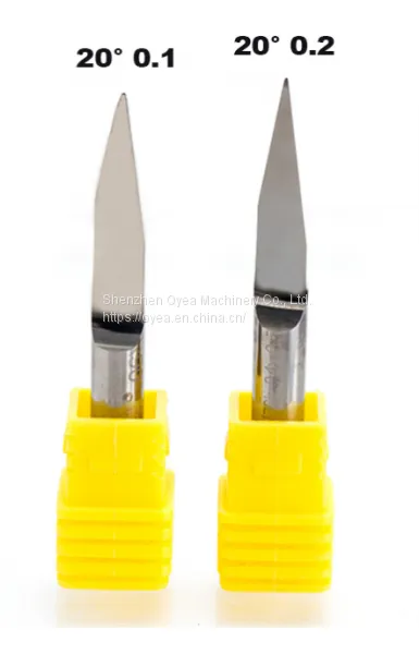 6mm Flat Bottom Engraving Bits 45-50mm Lengthened CNC Router Tools V Carbide Carving Cutters photo-3