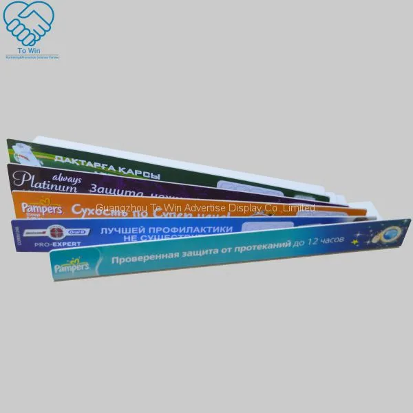 PVC Plastic/acrylic Supermarket Shelf Label Holder Price Tag Holder for Glass and Wood Shelves photo-2