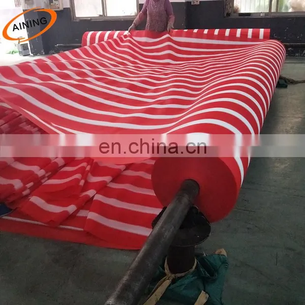 Tan White Color Stripe Balcony Shade Net Roll photo-4
