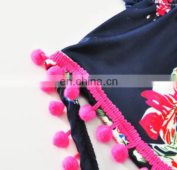 Fashion Flower Printed Colorful Baby Clothes Sleeveless Summer Baby Girl Romper photo-4