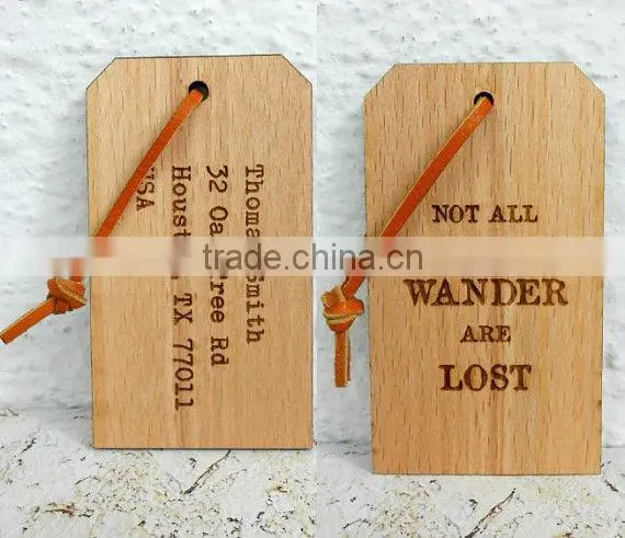 Custom Made Logo and Painted Color Wooden Scutcheon Tags photo-3