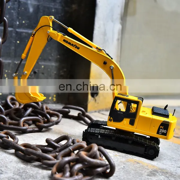 Metal Car Toy for Kid 1/43 Decoration Original Engineering Vehicle Navvy Pc200 Model Excavator photo-4