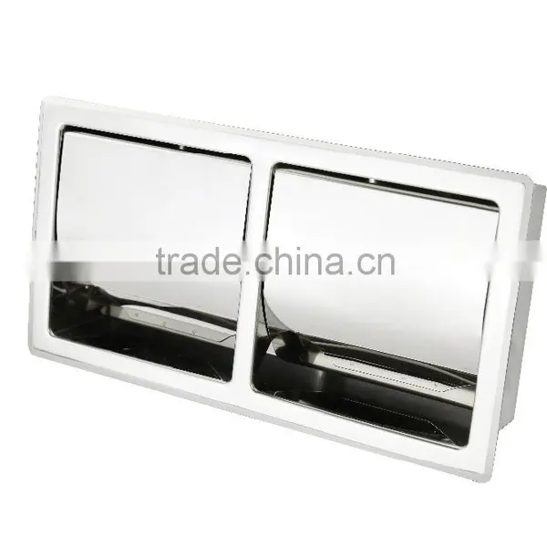 WESDA 2014 New Design Silver Luxury Recessed Toilet Paper Holder for Buildings photo-2