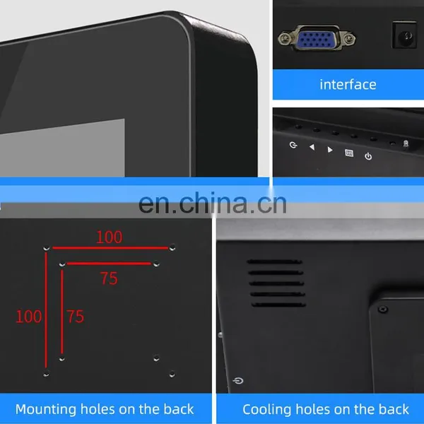 Touch Screen Hd True Flat 1024*768 Industrial Monitor photo-2