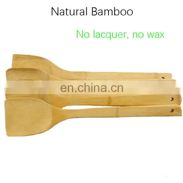 Custom Eco Friendly Natural Nonstick Cooking Tools Pan Shovel Kitchen Accessories Wooden Bamboo Spatula Cookware Sets photo-4
