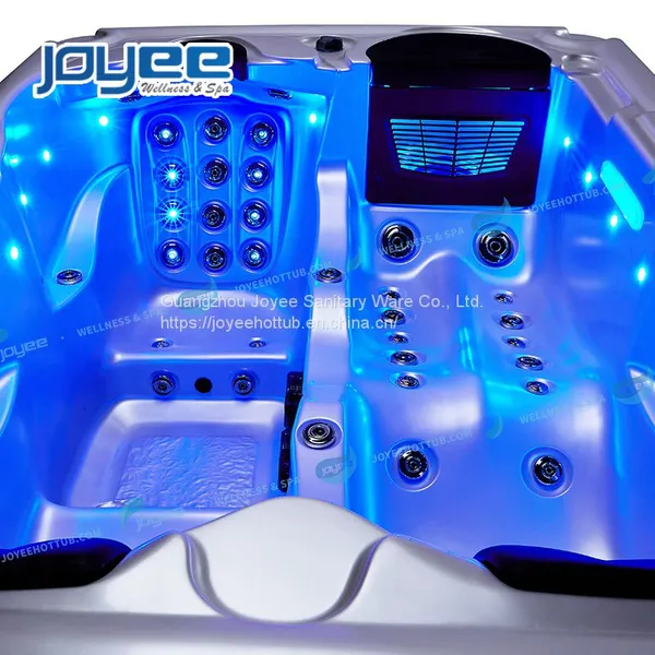 JOYEE SS Frame Colorful Design Massage Whirlpool Spa Hot Tub For Spa Resort photo-2