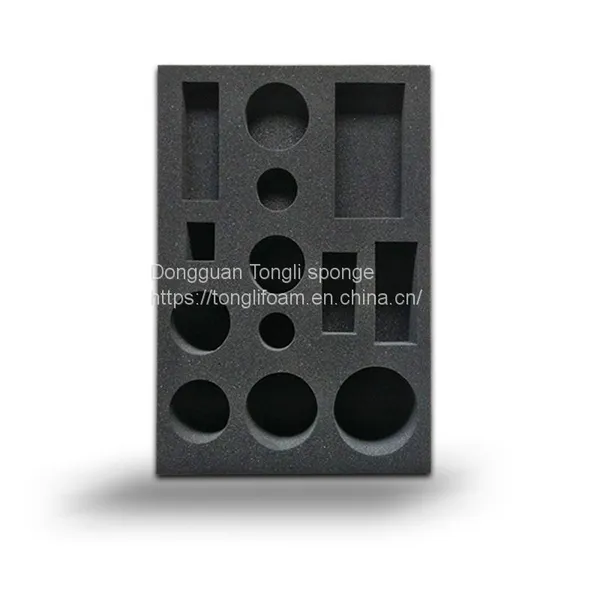 Custom Die Cut Box Packing Foam for Camera Foam Insert Shock Absorbing Pu Sponge Products Packing Custom Shape 18-25KG/M3 photo-3
