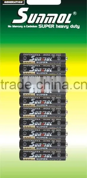 1.5v Um4 Aaa Size Zinc Carbon Battery Made in China photo-2