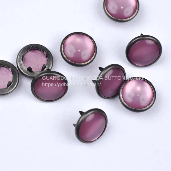 HLD Factory Custom Color BRASS&SS 16L 18L Pearl Prong Snap Button for Garment photo-4