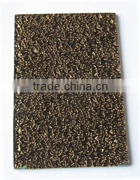 3mm Green Flora Patterned Mirror, Body Tinted Patterned Mirror on Sale photo-5