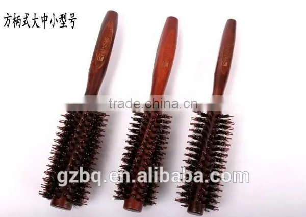 Beauty Boar-bristle Round Salon Hair Comb photo-3