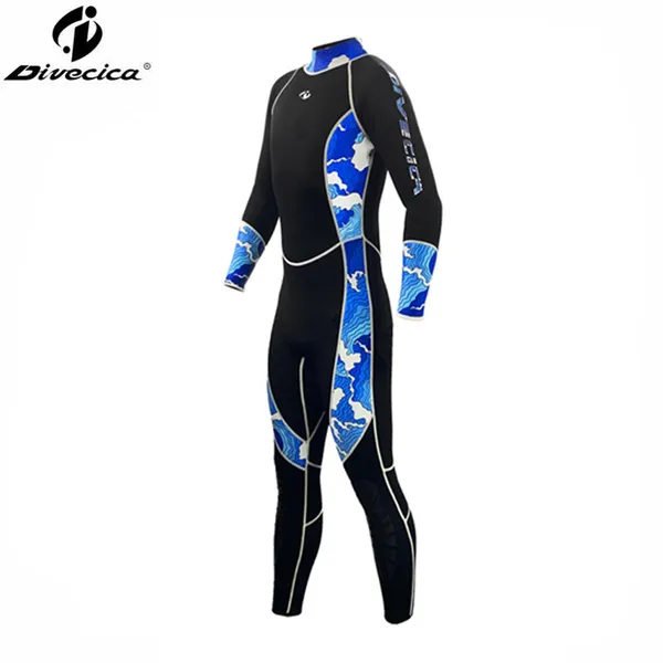 Mens Fullsuit Womens Wetsuits Cold Water Wetsuit UPF 50+ 3MM Wetsuit photo-2