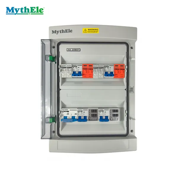 Customizable MythEle MXN Solar Combiner Box, 2-Input 2-Output Design