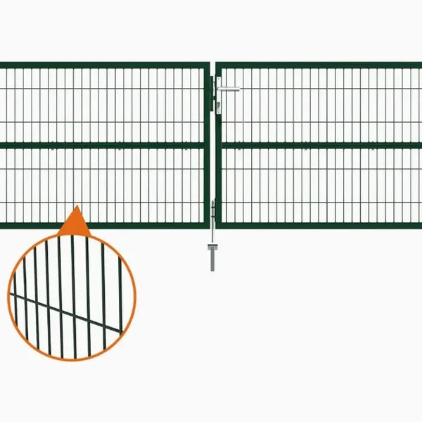 European Standard Metal Garden Gate With RAL Color Coated Mesh photo-2