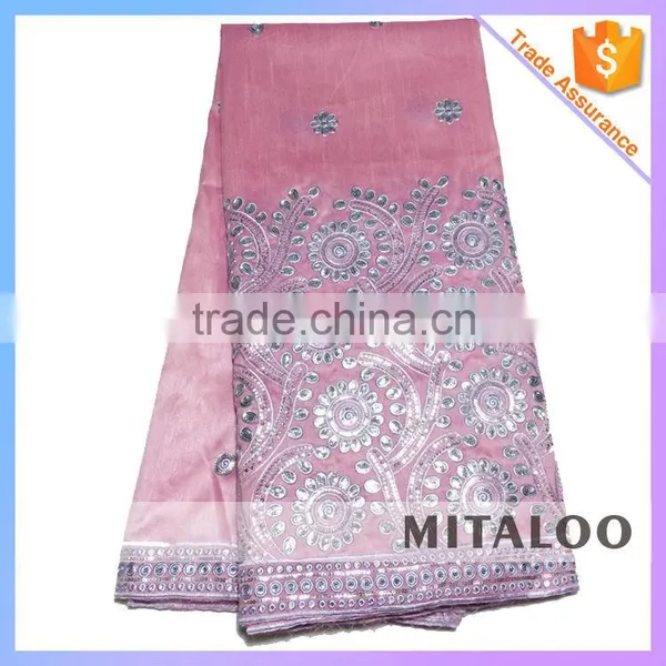 Mitaloo MGP0042 Nice Design George Lace Embroidery Fabric For Party photo-2