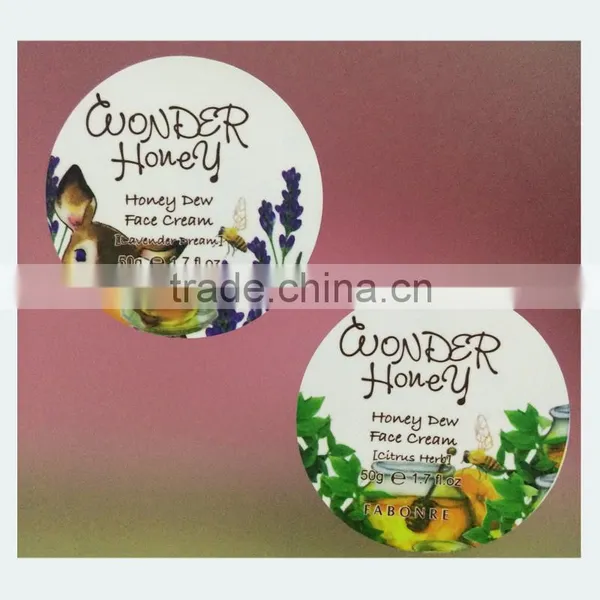 Round Adhesive Sticker Label Used in Face Cream Bottle photo-4