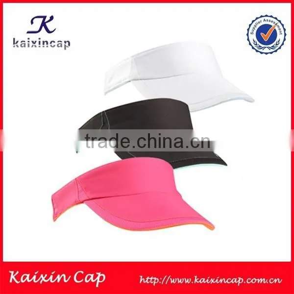 OEM High Quality New Fashion Long Bill Sun Visor Cap Checked Custom Visor Cap photo-6