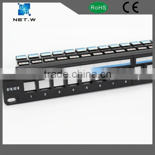 1U Optical Utp Cat5e Blank 24 Ports Patch Panel