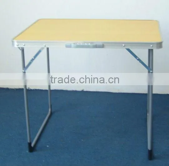 Small Yellow Lightweight Folding Camping Table photo-4