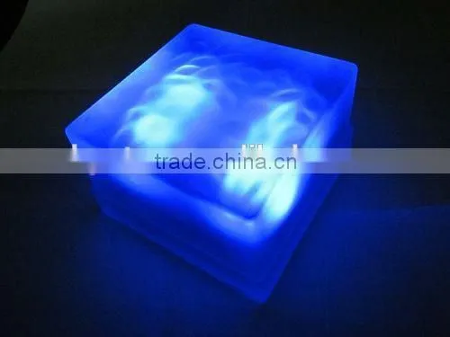 Glass Solar Powered Led Underground Light With Red Color, Glass Solar Brick Light photo-3