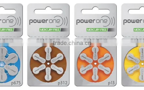 Hearing Aid Battery A675 Mercury Free Zinc Air Power One Made in Germany photo-5